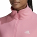 Moteriški marškinėliai ilgomis rankovėmis Adidas Own the Run 1/2 Zip Rožinė