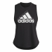 Ärmelloses Damen-T-Shirt Adidas Logo Graphic Racerback Schwarz