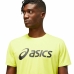 Vīriešu Krekls ar Īsām Piedurknēm Asics Core Dzeltens