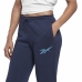Ilgos sportinės kelnės Reebok Vector Graphic Tamsiai mėlyna Moteris