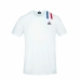 Uniseksiniai marškinėliai su trumpomis rankovėmis Le coq sportif Balta