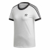 Női rövidujjú póló Adidas 3 stripes Fehér (36)