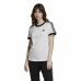 Női rövidujjú póló Adidas 3 stripes Fehér (36)