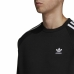 Bluza bez kaptura Męska Adidas 3 stripes Czarny