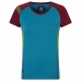 Kortarmet T-skjorte til Kvinner La Sportiva Move Blå