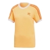 Maglia a Maniche Corte Donna Adidas Originals 3 Stripes Arancio