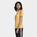 Women’s Short Sleeve T-Shirt Adidas Originals 3 Stripes Orange