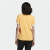 Γυναικεία Μπλούζα με Κοντό Μανίκι Adidas Originals 3 Stripes Πορτοκαλί