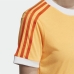Camiseta de Manga Corta Mujer Adidas Originals 3 Stripes Naranja
