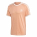 Kortærmet T-shirt til Mænd Adidas 3 stripes Laksefarvet
