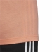 Kortarmet T-skjorte til Menn Adidas 3 stripes Laksefarget