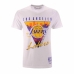 Men’s Short Sleeve T-Shirt Mitchell & Ness Los Angeles Lakers White