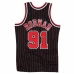 Basketbal T-shirt Mitchell & Ness Chicago Bulls Dennis Rodman Zwart