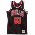 t-shirt de basket Mitchell & Ness Chicago Bulls Dennis Rodman Noir