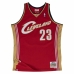 Basketball-skjorte Mitchell & Ness Lebron James Cleveland Cavaliers Rød