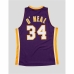 Μπλουζάκι μπάσκετ Mitchell & Ness LA Lakers Shaq O´Neal Βιολετί