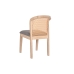 Krzesło do Jadalni DKD Home Decor Jodła Poliester Ciemny szary (46 x 61 x 86 cm)