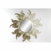 Espelho de parede DKD Home Decor 97 x 3 x 97 cm Cristal Dourado Metal Sol
