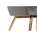 Armchair DKD Home Decor Golden Dark grey Metal 74 x 74 x 90 cm