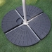 Base for parasoll Svart Polyetylen 48 x 48 x 7,5 cm