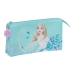 Kolmilokeroinen laukku Frozen Hello spring Vaaleansininen 22 x 12 x 3 cm
