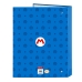 Kroužkový pořadač Super Mario Play Modrý Červený A4 26.5 x 33 x 4 cm