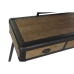 Dresser DKD Home Decor Black Natural Metal Fir Fir wood 130 x 44 x 136 cm
