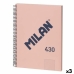 Notebook Milan 430 Roz A4 80 Frunze (3 Unități)
