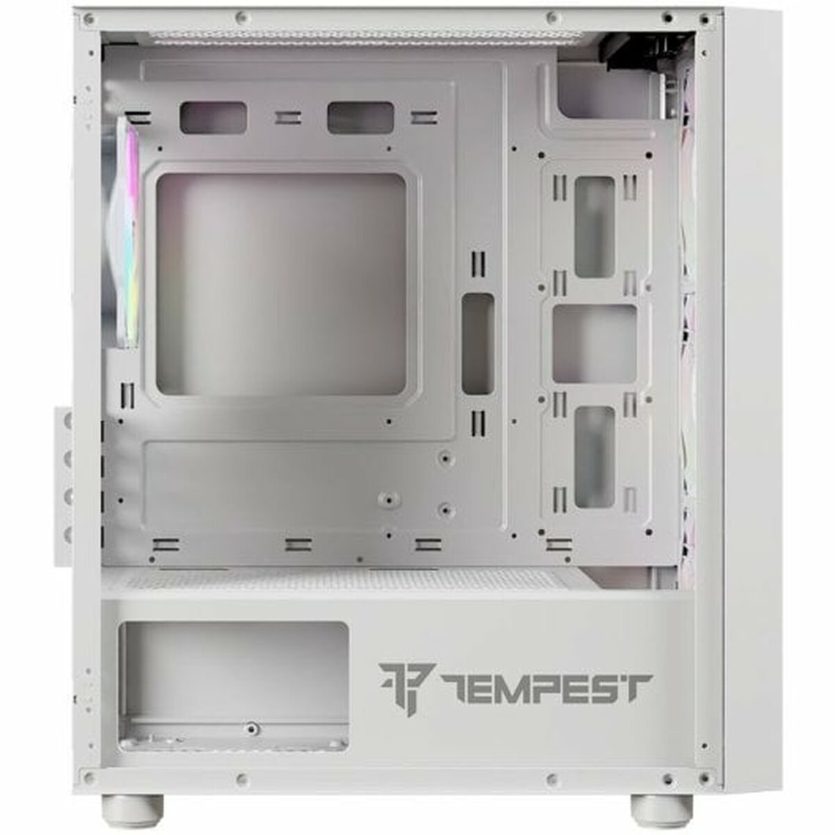 Case computer desktop ATX Tempest Rampart Bianco