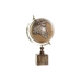 Globus světa DKD Home Decor Kaštanová Zlatá PVC Kov mangové dřevo 22 x 22 x 40 cm 22 x 20 x 40 cm