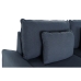 Sofa DKD Home Decor Poliesteris Metalinis Tamsiai mėlyna (197 x 82 x 90 cm)