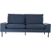 Sofa DKD Home Decor Poliesteris Metalinis Tamsiai mėlyna (197 x 82 x 90 cm)
