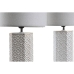 Bordlampe DKD Home Decor 26 x 26 x 53 cm Gyllen Sement Kopper Hvit 220 V 50 W (2 enheter)