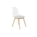 Обеденный стул DKD Home Decor Белый Прозрачный Натуральный 54 x 47 x 81 cm