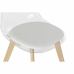 Cadeira de Sala de Jantar DKD Home Decor Branco Transparente Natural 54 x 47 x 81 cm