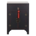 Table de Nuit DKD Home Decor Sapin Rouge Noir Bois MDF 45 x 34 x 66 cm