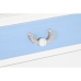 Nočný stolík DKD Home Decor 50 x 35 x 58 cm Lano Biela Nebeská modrá Námornícka modrá Drevo MDF