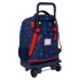 Školní taška na kolečkách Spider-Man Neon Námořnický Modrý 33 X 45 X 22 cm