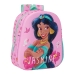 Barnryggsäck 3D Disney Princess Jasmine Rosa 27 x 33 x 10 cm