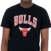 Kortærmet T-shirt til Mænd New Era NOS NBA CHIBUL 60416749 Sort