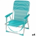 Strand szék Aktive Türkizkék 44 x 72 x 35 cm Alumínium Összecsukható (4 egység)