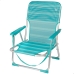 Chaise de Plage Aktive Turquoise 44 x 72 x 35 cm Aluminium Pliable (4 Unités)