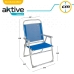 Paplūdimio kėdė Aktive Gomera Mėlyna 48 x 88 x 50 cm Aliuminis Sulankstomas (4 vnt.)
