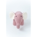 Fluffy toy Crochetts AMIGURUMIS MINI White Elephant 48 x 23 x 26 cm