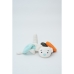 Pūkuotas žaislas Crochetts Bebe Mėlyna Balta Pelė 28 x 32 x 19 cm