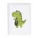 Glezna Crochetts Daudzkrāsains Koks MDF 33 x 43 x 2 cm Dinozaurs