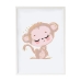 Paveikslas Crochetts Spalvotas Medžio MDF 33 x 43 x 2 cm Beždžionė