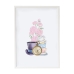 Картина Crochetts Alice Многоцветен Дървен MDF 33 x 43 x 2 cm чаши за чай