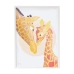 Cadre Crochetts Multicouleur Bois MDF 33 x 43 x 2 cm Girafe