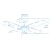 Ceiling Fan EDM 33802 Báltico White 50 W ø 102 cm